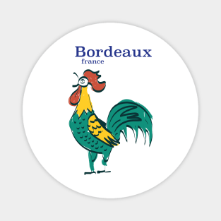 Bordeaux France travel poster Magnet